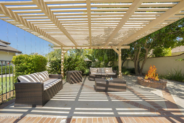 Fire Pit & Covered Patio By Pool