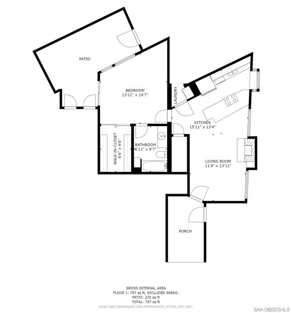 2133 Chatsworth Blvd, San Diego, California 92107, 1 Bedroom Bedrooms, ,1 BathroomBathrooms,Condominium,For Sale,Chatsworth Blvd,250020157SD