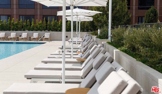 Ample seating at the pool