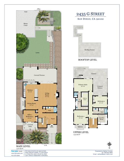 Floor Plan including exterior spaces