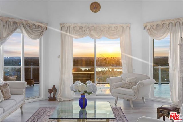 Formal Living Room Sunset View