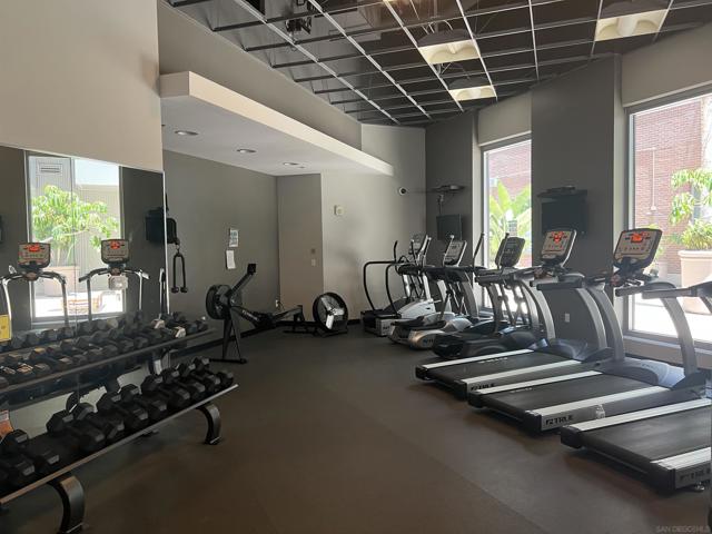 Shared common area fitness center