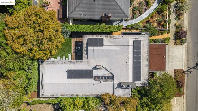 View from above of property