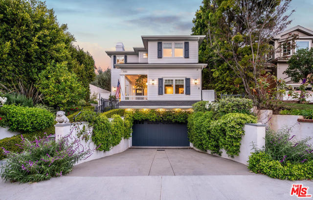 1050 Embury Street Pacific Palisades, California LOCATION, LOCATION, LOCATION!! A block from the Village: close to coffee, dinner, movies, schools & ice cream. Lovely stroll from this 5 bed 7 bath 4,740 sq ft Cape Cod home in the coveted Alphabet streets. This is an entertainer's dream. Inside, a sophisticated blend of white oak HW floors & grasscloth walls invite you into an open floorpan. The living rm, leads to the formal dining rm w/high vaulted ceilings & a chic chandelier. Sunlit kitchen is a true delight for the home chef w/ its stainless appl & beautiful large island & a built-in breakfast nook. As added perks, you'll have a wet bar & a walk-in pantry for extra storage. Just off the kitchen, gather your lucky guests in the family rm, which opens to the outdoor living rm & a beautifully-landscaped modern English garden. The built-in BBQ & mature landscaping make for perfect entertaining. 4 bedroom en-suites, each highlighting marble bath features while the primary suite w/ pitched ceilings above, a FP, balcony, an expansive walk-in closet, a luxury ensuite bath w/walk-in shower, make up vanity & a large soaking tub. Additional must-have features include a fully-finished lower level w/ home theater & workout rm, a powder, laundry rm, wine cellar & home office (or bedrm) with full bath. All with direct access to the EV-ready 2-car garage. Start living your dream life before it's gone!