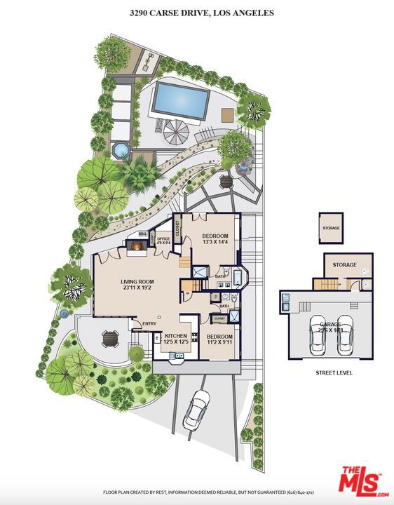 Site & Floorplan.  Note: Garage has direct access into home.