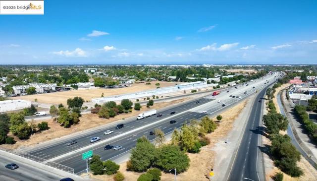 Drone / aerial view of a major roadway