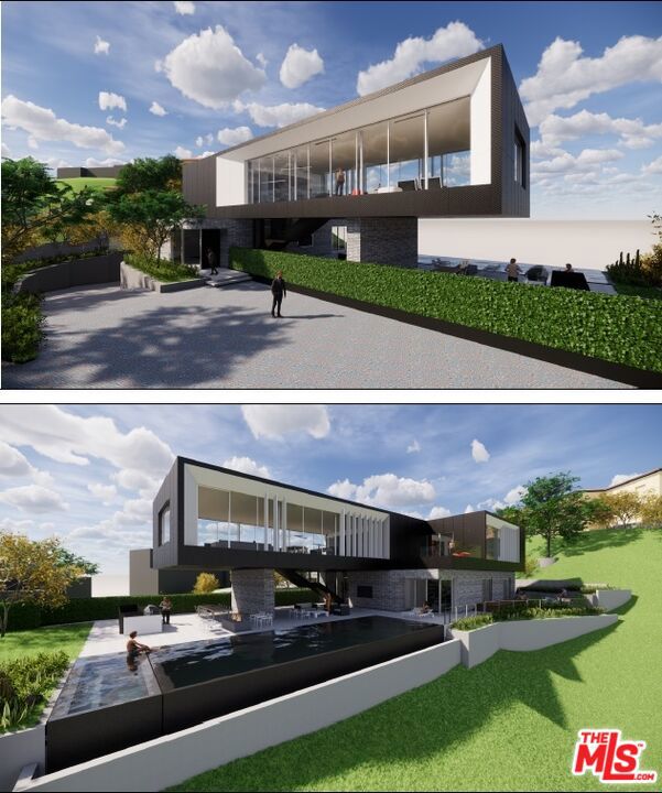 1260 Shadow Hill Way Beverly Hills, California Owner financing available (only as a first position). Located on a top-tier lot in the most desired neighborhood of Beverly Hills. The plans & permits have already been issued & approved by the city. It's ready to start construction ASAP. Situated near the end of a cul-de-sac on an ultra-private & quiet street. Fantastic nature & city views. This homesite comes with plans, designs and entitlements. Renowned architect, Trevor Abramson, designed and assembled a new 8,491 square foot residence, which epitomizes the contemporary Los Angeles lifestyle of seamless indoor and outdoor living. The proposed subject is a new, custom-built, two-story (three-level), modern style residence; consisting of 12 rooms, 5bedrooms, 6 full, and 2 half (6.2) bathrooms with chefs kitchen. Gated entrance Motor court Fire pit Outdoor kitchen Multiple decks Vanishing edge pool / spa. 3 stop elevator Solar photovoltaic energy system4 Tesla Powerwall battery storage units Multi-Zone HVAC. Wine storage with bar Entertainment room Theater Projector room.