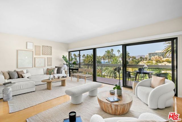 801 Ocean Avenue 604 Santa Monica, California Experience the spectacular beauty of the ocean and northern vistas from this remarkable Penthouse featuring 2 large bedrooms, 2 1/2 bathrooms and 2 breezy balconies. This is a unique opportunity to own a highly desirable home available for the first time in over four decades. From the expansive living room you can relish the serene panoramas and ocean's cooling breeze through the sliding glass doors that open onto an over-sized balcony spanning the length of the unit, perfect for relaxing and entertaining. The breathtaking views are also enjoyed in the primary bedroom suite featuring two walk-in closets and an expansive bathroom with ample storage. The second bedroom suite, complete with private bathroom, offers a spacious wall-to-wall closet, with additional linen and hallway storage. Off the kitchen and 2nd bedroom is a patio area that some residences have converted into a den or home office. The unit includes a brand new HVAC system, and the building provides two side-by-side parking spaces, as well as extra storage in the garage. Residents can take advantage of several amenities including an inviting pool, gym, recreation room, and guest parking. HOA dues encompass earthquake insurance, water, and gas. This highly sought-after location is conveniently situated near popular shops and restaurants on Montana Ave and throughout Santa Monica. Hardwood floors are allowed. An on-site manager is available during the week.