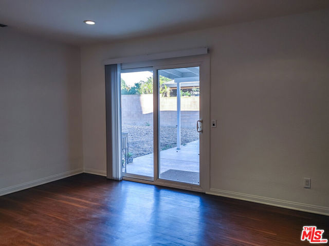 Family room facing backyard
