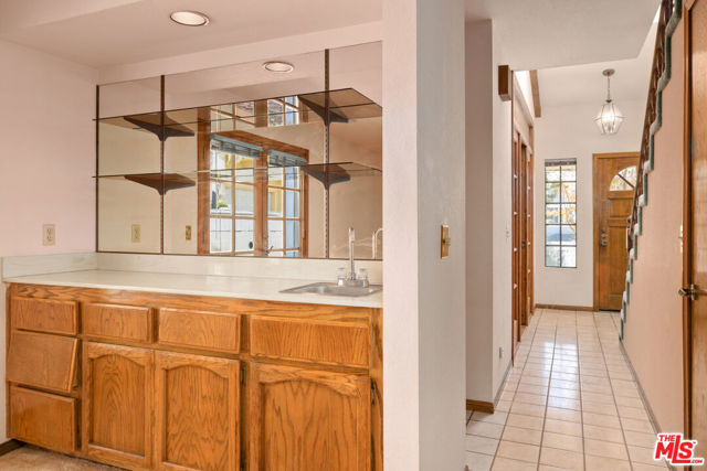 Wet Bar in Living Room & Foyer