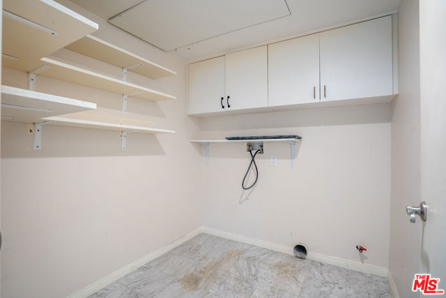Laundry room with ample storage space