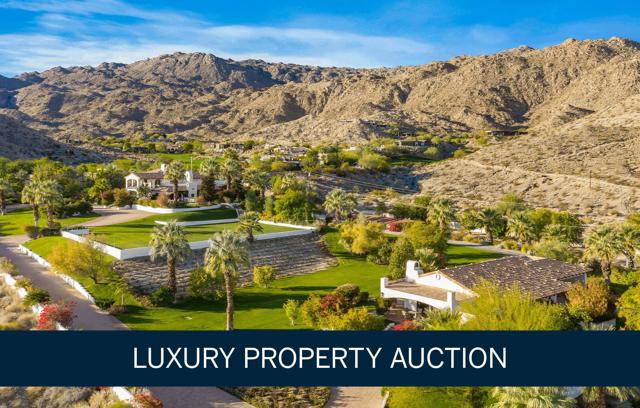 AUCTION: BID 10-17 DECEMBER. Listed for $5.9M. Formerly Listed @ $6.5MStarting Bids Expected Between $3M-$5.2M. Open House By Appointment following Dates Wed 11/20 2-5M Champagne 12/01 - 12/02 - 12/03 - 12/04 - 12/05 - 12/06 - 12/07 - 12/08 - 12/09 1-4PMCall or TEXT Dave Kibbey 760-774-0105Experience the ultimate escape at this resort-style Palm Desert estate, a luxurious retreat set on five acres of secluded, gated grounds. This breathtaking property offers expansive indoor-outdoor living, surrounded by lush landscaping, tropical gardens, fruit orchards, and panoramic mountain and valley views. Spanning 9,774 square feet of living and patios, the estate boasts eight bedrooms and ten bathrooms across multiple dwellings: a main house, cozy bungalow, and charming poolside villas. Highlights include a serene private lake, infinity pool, and resort-sized fire pit, creating an idyllic setting for relaxation and grand-scale entertaining. Inside, a spacious great room, media retreat, and indoor-outdoor bar offer versatile spaces for gatherings, while the primary suite and guest accommodations provide exceptional comfort. Minutes from El Paseo Drive's exclusive shopping and entertainment, this private compound invites a rare desert luxury lifestyle. Property and opportunity details provided by seller or others; buyer to verify.