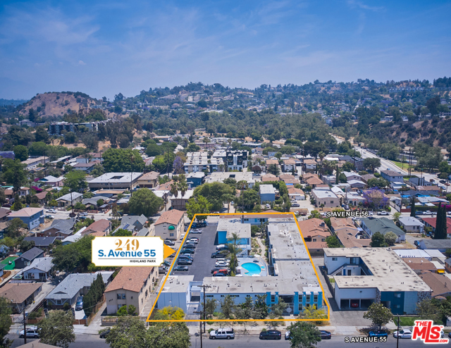 249 S Avenue 55 Los Angeles, California 249 S Avenue 55, a 40-unit investment opportunity located in the Highland Park neighborhood of Los Angeles just south of N Figueroa Street above the 110 Freeway. Built in 1961 and renovated in 2021, this turn-key building presents an investor the opportunity to achieve market rents immediately with 11 of the 40 units to be delivered vacant at the close of escrow. The unit mix consists of 1 single, 33 one bedrooms, and 6 two-bedroom apartment units. The vacant units have been completely renovated including gourmet kitchens with granite countertops, crisp white cabinets, white tile backsplash, and stainless-steel appliances (oven, refrigerator, and dishwasher). In addition, the renovated units have brand new unit numbers, flooring, windows, individual A/C units, recessed lighting, and designer bathrooms. 249 S Avenue 55 is a courtyard style building complete with a fully furnished pool patio. The entryway and parking are gated and there are a total of 40 parking spaces. Furthermore, the building is separately metered for gas and electric and has a RUBS program in-place. 18 of the units have a washer and dryer in-unit. In addition, there are security cameras throughout the building and community laundry with four washers and four dryers for the units without laundry. The Highland Park neighborhood is considered one of the most sought-after...