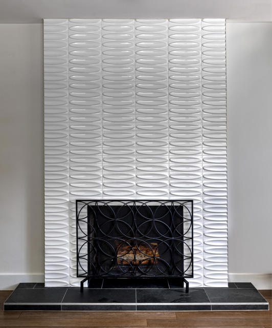 WOW! Tiled Fireplace