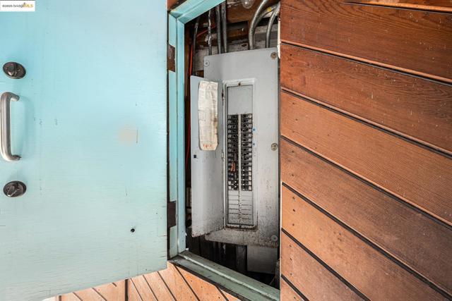 Utility room with electric panel