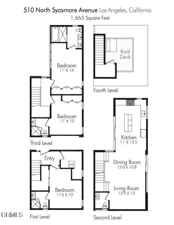 Detail Gallery Image 5 of 32 For 510 N Sycamore Ave, Los Angeles,  CA 90036 - 3 Beds | 3/1 Baths