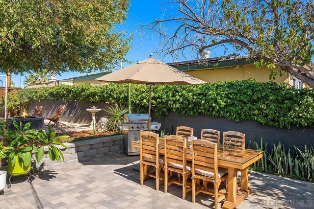 Spacious backyard
