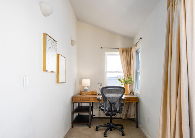 Office space off of primary bedroom