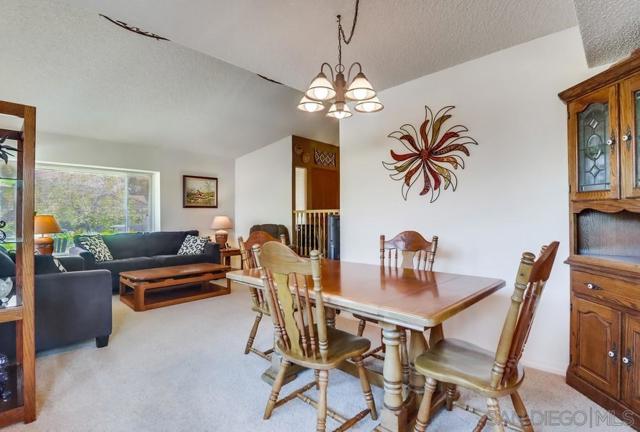 Nice open flow from living and dining room!