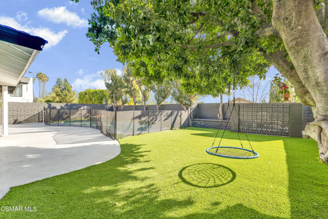 Park-like backyard