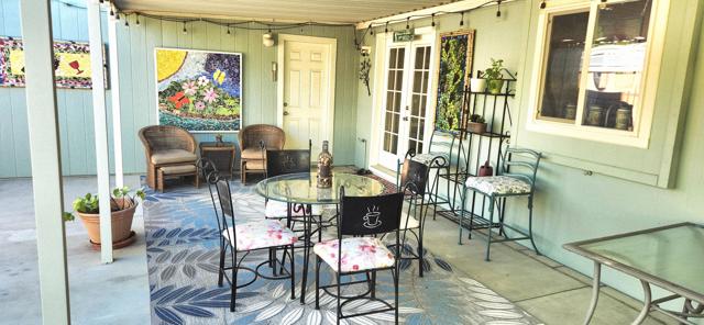 French Doors into Kitchen