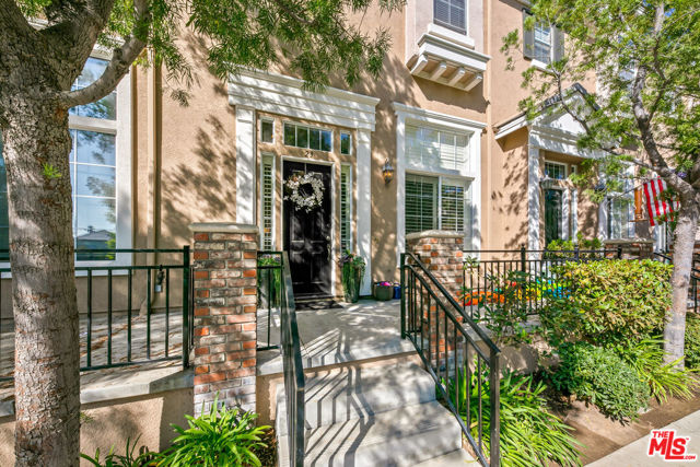 26828 Willow Creek Lane 23 Valencia, California Introducing this beautifully constructed, Victorian inspired townhome, with a MODERN twist, PERFECTLY LOCATED in the sought-after Bridgeport Valencia Community, highlighting its NO MELLO ROOS, is awaiting its new owner! This TRI-LEVEL townhome consists of 3 well-sized bedrooms, 2.5 bathrooms, 1,844 sqft. of living space, and a spacious 2-car attached garage (which boasts extra space perfect for a home gym setup or storage). As your eyes are drawn to the stunning curb appeal, the property's architecture is a complete gem. Making your way inside, high ceilings greet you into the formal living room featuring a charming fireplace and beautiful dark wood floors installed throughout. A short staircase leads you to the second level, where you will find yourself landing in the formal dining area, cohesively directing you into the kitchen or stairway to the third level. The gorgeously remodeled kitchen features ample cabinet space, large kitchen island, calacatta quartz countertops, stainless steel appliances, and has a delightful breakfast nook just off the side. The kitchen opens up to the cozy family room, which features handy built-in cabinetry, modern-styled ceiling fan, and plantation shutters (which are also installed throughout the property). Heading upstairs to the third level, you will land in a stretched hallway featuring built-in linen cabinetry and leads to the spacious bedrooms on each opposite end. The master bedroom is a comforting space and has a beautiful bench on bay window, perfect for enjoying a book or morning coffee! The master bath features a separate jetted tub, dual vanities, privacy toilet, walk-in closet, and walk-in shower. The two additional bedrooms are on the opposite end of the hallway (one with a walk-in closet), sharing the well-maintained hallway bathroom. The Bridgeport community offers a PRIVATE LAKE, ELEGANT CLUBHOUSE, POOL, SPA, BBQ area, beautiful walking trails with fountains and gardens around the lake. This home is just minutes to shopping centers, amazing restaurants, large parks and the award winning Bridgeport Elementary School. This is the perfect property in the perfect location, do not miss out on this AMAZING HOME!
