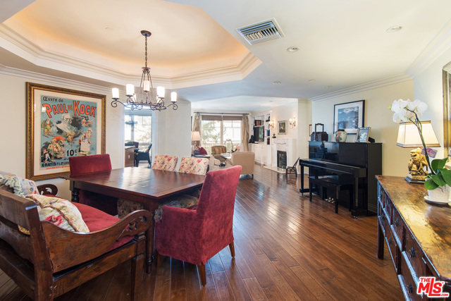 430 N OAKHURST Drive 306 Beverly Hills, California Hard to find 3 bed, 2.5 ba unit in the heart of Beverly Hills. This home features a luxurious large living room & adjacent dining area, with hand scrubbed maple hardwood floors, fireplace, crown moldings and recessed lights. Balcony off the living room & a Juliet balcony off the Master bedroom. Spacious master has walk-in closet & wonderful bath with dual sinks, separate tub & shower. Two additional bedrooms. Tremendous cooks' kitchen with top of the line appliances, gas cooktop, island, & comfortable breakfast area with desk. Views on two sides from this corner unit in the desirable Chateau de Chene, built in 1999. Powder rm boasts a vanity with a copper bowl sink. Separate laundry room. 3 side by side parking spaces & storage room. Amenities include a doorman Mon - Sat.Spacious gym, 2 elevators, rec room, sauna, rooftop deck & ample guest parking in the garage. Plus amazing $675/mo HOA Dues. All COVID-19 apply for showings. Join LA1 for Facetime Sat at 11:30-12:30 or Sun at 1:00-2:00