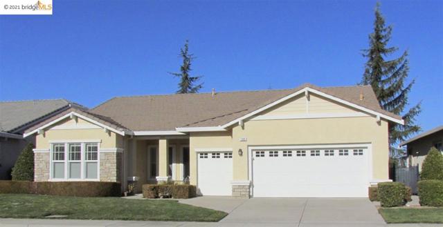 Brentwood, California This home is a 10! Summerset 4 Redhaven with many upgrades in gated Active Adult community. for 55+ years. High ceilings and plantation shutters. Enjoy hardwood floors, and plush carpet. Eat in kitchen has: Caesar stone counters, stainless steel appliances, island, double ovens. Use additional room with doors & window as office or bedroom/music/craft/sewing room. Family room with built in cabinets and shelves. Master bedroom, with door separating bathroom, and walk-in closet. Bedroom 2 has own bathroom with tub/shower. Ceiling fans throughout home. Oversized covered patio overlooking golf course. 2.5 car garage that houses a golf cart. Attic fan. Enjoy lovely lodge, golf course, green belts, pools, gym, billiards, pickle ball, tennis, and bocci. Play card games and use the library in the Pavillion. Many activities and clubs for socializing. Please adhere to the State & County Covid-19 showing requirements. Owner & agent are licensed realtors and related.