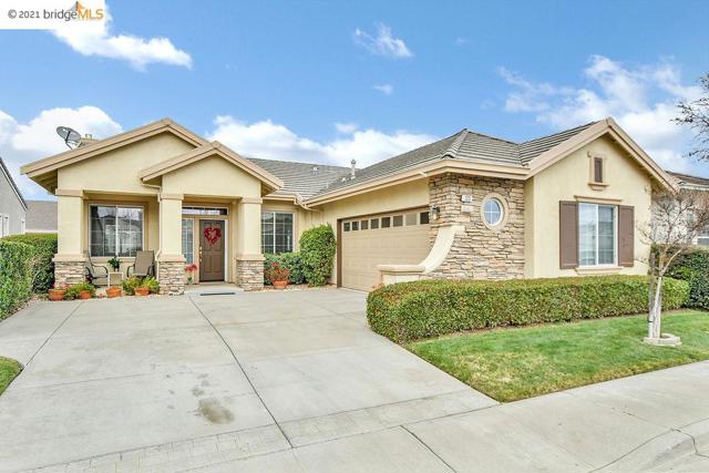 123 Liberty Ln Brentwood, California Great Opportunity To Live In The Desirable Summerset 2 - Gated Community! Floor Plan Features an Open Kitchen Overlooking the Spacious Family Room with a Comforting Fireplace, Separate Living & Dining Room Areas, Kitchen Includes Eat-In Area, Granite Counter Tops, Cabinets with Easy Pull Out Shelves, Water Softener Under Sink, Window Shutters Throughout, Master Bedroom Suite with Walk-In Closet, Spacious Bathroom with His & Her's Vanity, Separate Full Guest Bathroom, Cabinets in Laundry Room For Extra Storage, Beautiful Landscaping, Great Curb Appeal, Stone Elevation Plan with Front Porch Seating, Relaxing Rear Patio Includes Patio Cover With Remote Control Roll Down Shade For Privacy. Age 55+ Community; Security Gate, Club House, Pool, Bocci Ball, Gym/Exercise Facility, Tennis Court, Close to Golf Course, Parks, Restaurants, Shopping, Medical Facilities & Hwy 4.