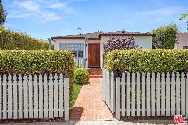1730 Franklin Street Santa Monica, California Turn-key move in condition charmingly updated 2 bedroom, plus office, home on an R2 lot! Immediate cash-flow from the leasing of an 8-spot parking area in the back part of the large lot. This a wonderful little house for an owner-user or a great rental. Flexible purchase terms, with or without the parking income. Quiet street, excellent curb appeal with lovely private hedged front yard complete with the picket fence and rear open spaces. Newly refinished hardwood floors, beautiful woodwork, built-in sound speakers, laundry room with sink and central AC. Sunny kitchen with white marble and butcher block counters, farmhouse sink, stainless-steel appliances including a Wolf gas range with hood, Miele dishwasher and Sub-Zero refrigerator. Inviting backyard patio surrounded by tall hedges and arbor ready to string the twinkling lights and enjoy a dinner al fresco! Located in a great neighborhood near Santa Monica's Media District, easy freeway access and bike path! Ready for move-in!