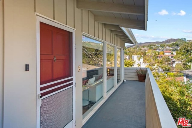 677 Las Lomas Avenue Pacific Palisades, California DOUBLY DELIGHTFUL DUPLEX 2 sun-filled homes for price of 1! PALISADES BLUFFS LIVE+EARN OPPORTUNITY! Choose your enticing sustainable income option: enjoy continuous cash flow x2, or, live in 1+rent other! Charming/delightful duplex w/never-ending income+eternal equity. Lovely greenery+luxuriant outdoor spaces. Upstairs home has expansive treetop+mountain views/wrap-around balcony+huge 19x20 rooftop deck for extraordinary additional living space. Lower unit boasts wrap-around yard+3 sides of windows in living/dining/kitchen. Quietly nestled below Sunset in peaceful 4-street enclave: Bienveneda/Palmera/Northfield/Las Lomas w/Las Casas Loop on 1 side+El Medio Bluffs on other. Both units have SFR feel/ bright move-in cond w/cute kitchen+baths/hdwd floors/ample closets/flr-to-ceil windows/decorative fps/woodbeamed ceilings/garages/outdoor spaces. Minutes to Beach+Palisades Village, convenient to commutes/worship/biking+hiking trails/services/shopping/schools. A darling Duplex!