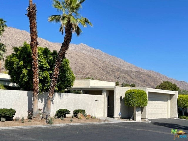 2631 Canyon South Drive Palm Springs, California Highly sought after, rarely available in condominium in Canyon South 4. Largest floor plan with private courtyard, two large private patios, and your own private pool and spa. Bold mountain views front and rear. Gated walkway leads to a double door entry. Dramatic marble fireplace in living room with eleven foot ceilings. This unique plan features breakfast room, dining room and game/wet bar area. Dual separated masters with en suite baths, and option of a third bedroom or den/office. Lush green landscape features Ficus privacy hedge and low maintenance man made turf. Two car attached garage with direct access to kitchen. One level low density secluded community features just 19 homes on fee land. You own the land! Community tennis court, pool and spa with lovely mountain views. NOTE: Seller will consider all offers received after Noon on Wednesday May 5th.