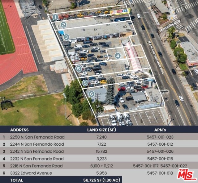 2242 N San Fernando Road Los Angeles, California DO NOT DISTURB THE TENANT-Property is an operating car dealership, 5 lots included in the sale, all financial information to be discussed with the broker. 100+ parking spaces.