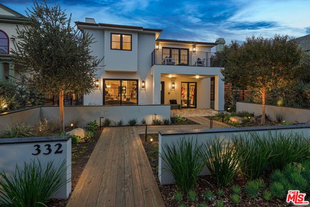 332 12th Street Santa Monica, California Brand New Construction Modern Transitional! In a class of its own, this stunning new home is fully loaded & built with only the finest materials. 6 bdrm, 8 bath in over 6,550 sqft of living space. Artful woodwork & inspired gardens surround this home creating a striking curb-appeal & backyard oasis with olive trees, heated patio & huge grassy lawn. Wide-plank Walnut hardwood floors, 11-zone HVAC, solar & Control4 tech. Statement kitchen featuring Miele suite of appliances, beveled Calacatta Macchia Vecchia marble center island with custom Burl Walnut & lovely breakfast room. Open steel, 3-story staircase beneath a large skylight, brings tons of light to the generous lower level with large family/game room, theater with wet bar, gym & two bedroom suites- opening to lightwell patios. The romantic master suite enjoys vaulted ceilings, walk-in closet, jaw-dropping wall-to-wall Swiss Alps marble bathroom & intimate balcony! Well built, intentionally designed & painstakingly perfected!