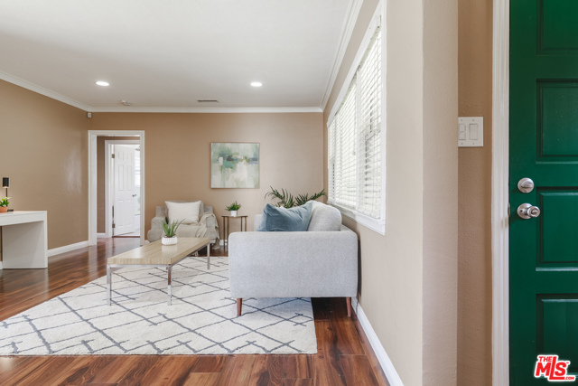 Front Door and Living Room