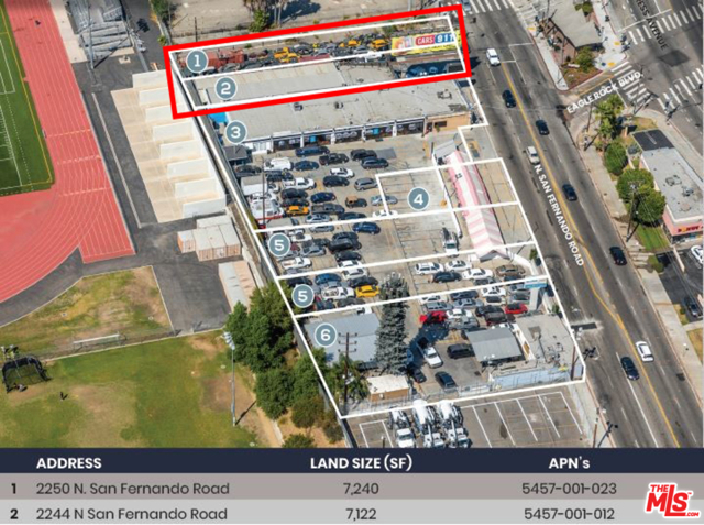 2250 N San Fernando Road Los Angeles, California DO NOT DISTURB TENANT. Building is in use as an auto repair shop. 2 lots included in the sale, addressed are as follows 2244 San Fernando Rd & 2250 San Fernando Rd. Flat, usable land industrial zoning. All financial information to be discussed with the broker.