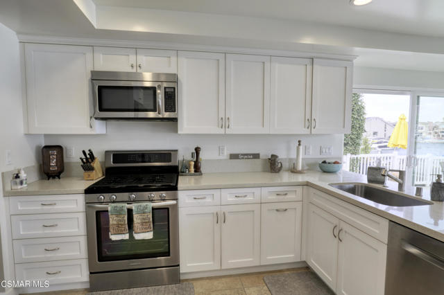 Kitchen looking at stove