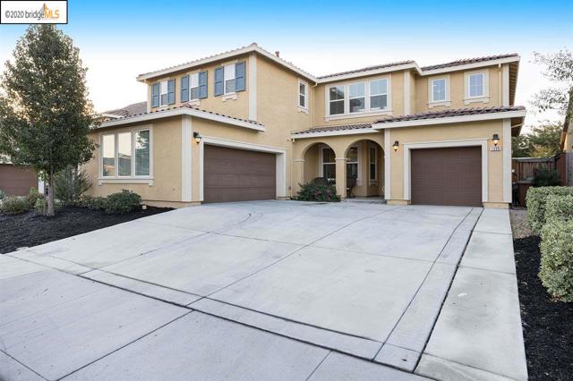 1008 Emma Rose Blvd Brentwood, California Italianate Residence 2 at Steeple Chase. Home only 5 years new! Covered porch entry and spacious drive way with split 3 car garage, durable steel sectional roll up garage doors with automatic door opener. Indoor living space offers functional floor plan, maximizing usable space. Nine foot ceilings, ceramic title in the kitchen, bathrooms and laundry room. Gourmet kitchen offers granite countertops with six inch backsplash, Beechwood cabinets pre-finished with concealed hinges and stainless steel handles. Stainless steel appliances offers a quiet dishwasher, Built-in self cleaning oven, built-in microwave and refrigerator. Enjoy gathering in the Great room, warmed with gas fireplace. 16' sliding glass doors gives dining room an expanded indoor-outdoor living space. Dining room and great room offer elegant laminate flooring that looks like real wood. You'll enjoy the surrounding amenities of shopping centers, restaurants, trails, parks, great rated schools, and more. Don't miss out!