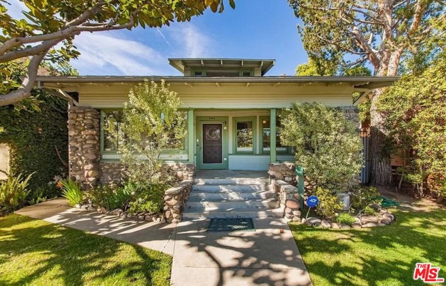 907 Palms Boulevard Venice, California Wonderful two-story 3 bed + 2 bath Craftsman located west of Lincoln on 5,403 square ft lot. Beautiful front porch with enclosed front yard. The home opens to spacious living and dining rooms with high ceilings. Separate den with bay window. 2 bedrooms upstairs and 1 bedroom downstairs. Very large basement area provides a lot of storage. Eat-in kitchen and a bonus / laundry room lead to large private landscaped backyard with deck. Garage fully finished to be used as additional space / office / game room. Central heat & air conditioning. Tile and hardwood floors throughout. Amazing central location.