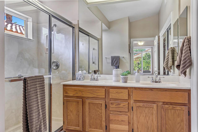 MASTER BATH HAS DUAL SINKS