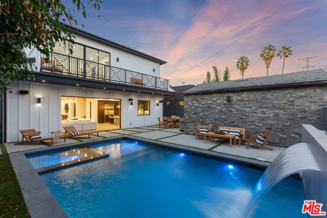 1046 Rose Avenue Venice, California DON'T MISS this GORGEOUS NEW CONSTRUCTION homes in coveted Venice right across the golf course! Amazing golf view and on a nice CLEAN street. Quality, substance & style embody this grand estate. The main level features a chef's kitchen w/ top of the line Viking appliances, exacting execution & attention to detail & countless top of the line appliances, doors & materials; sophisticated and elegant design. This home is graced w/ a high-end sound system, intercom & security cameras. No expense was spared in choosing the finest quality finishes. With custom doors leading to the large yard, a seamless transition from the airy interiors to the spacious rear yard creates a large sanctuary for family and friends to enjoy. The yard encompasses an amazing guest/pool house, pool, and spa. Located in an extremely central location near the beach, & a short distance from shops & restaurants.