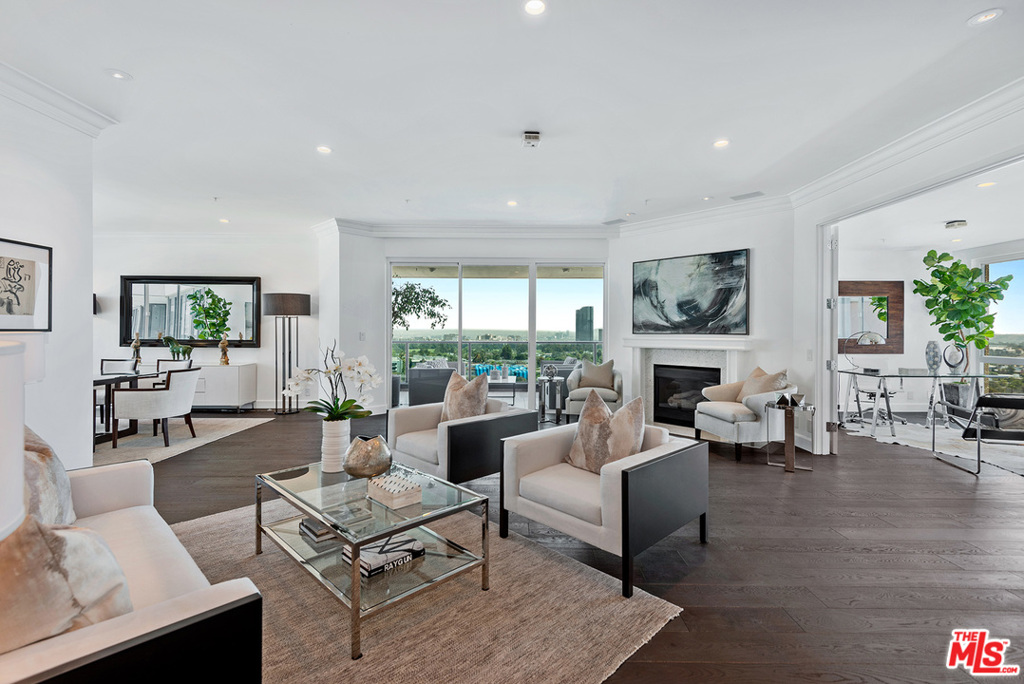 10490 Wilshire Boulevard 1204 Los Angeles, California Spectacular unobstructed views of Century City, Downtown LA, Snow on the San Gabriel Mountains and the Pacific Ocean, from this fabulous 3 bed + 3 bath home in the sky in Wilshire Corridors coveted Blair House. You'll want to see this amazing home at night, when the romantic lights twinkle in Century City. This rear facing, updated condo features French Oak hardwood floors, crown and base moldings and recessed lights. Cooks kitchen with new appliances and breakfast area. Living room with fireplace and large covered balcony. Primary bedroom with balcony, walk in closet & huge bath. Wonderful views from all 3 bedrooms! The Blair House is a full service bldg. with 24 hours security and valet, saline pool and spa, gym, lighted tennis court and recreation room. Centrally located, you will feel like you are living in a luxury hotel!