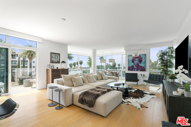 1705 Ocean Avenue 301 Santa Monica, California Exciting opportunity to live in the luxurious Waverly on Ocean Ave. This stunning front row unit features floor to ceiling windows on all three sides, offering fabulous views and abundant natural light, making it one of the most exclusive and desirable locations in the building. Enjoy southern exposure and 3rd floor ocean views in the open layout designed by award-winning Marmol Radziner, tastefully upgraded with the finest materials, finishes, and appliances. Experience spectacular sunset views over the ocean, city, and mountains from every room! The spacious master suite has walk-in closet and luxurious white marble-clad master bath with dual sinks. Private junior master across the unit features en-suite bath. Plus a great bonus room/den/flex space. Side-by-side secured garage parking with private storage unit. Building amenities include 24hr concierge, gym, Starbucks, and 5th floor Sky Bridge Lounge for large-scale entertainment. Enjoy the immediate area, with world-class restaurants, shopping, Tongva Park, Santa Monica Beach and Pier, and bike paths for the ultimate in California living. Also available for lease at $15,000/mo.