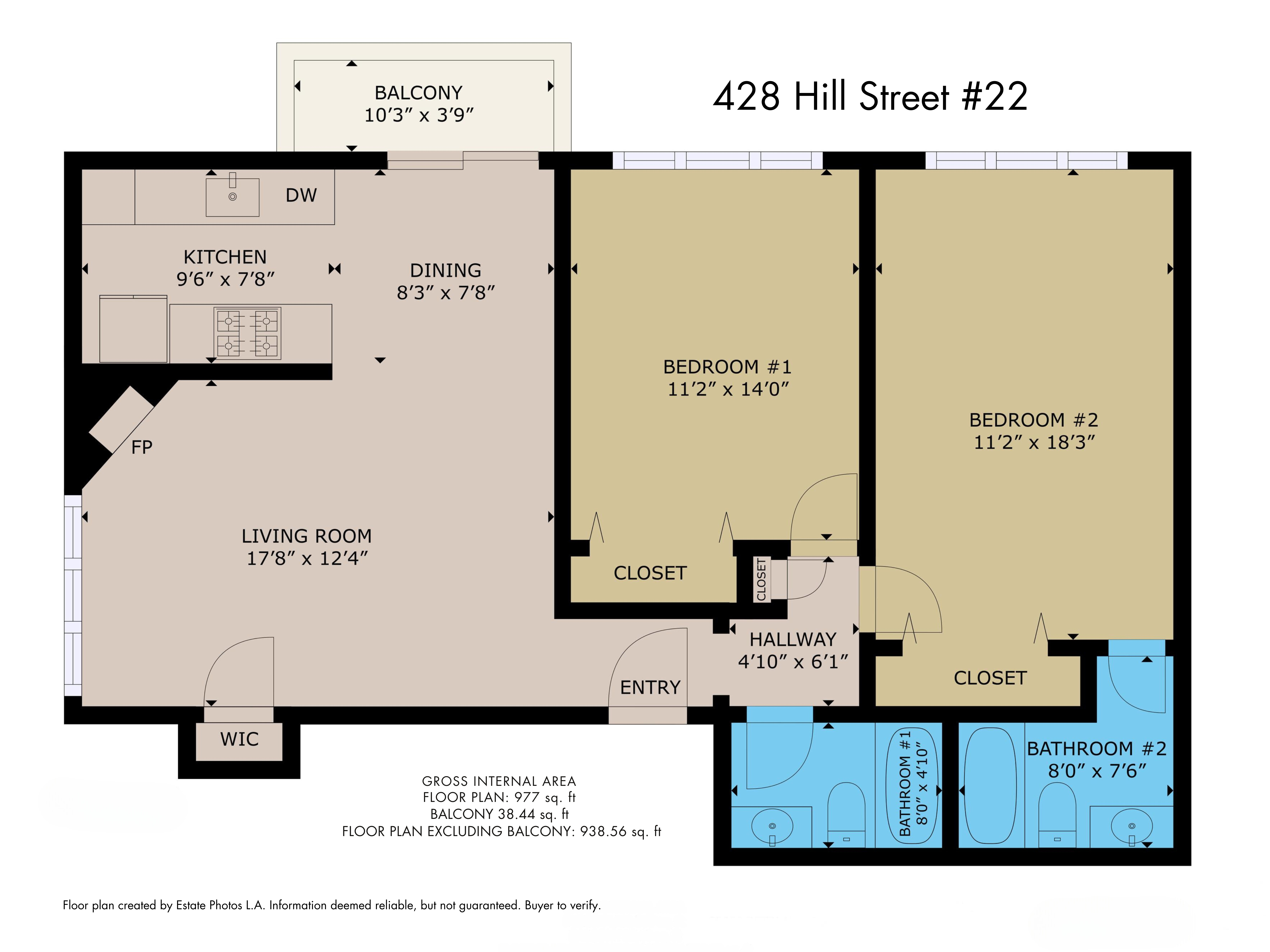 428 Hill Street, Santa Monica, California 90405, 2 Bedrooms Bedrooms, ,2 BathroomsBathrooms,Condominium,For Sale,Hill,24387331