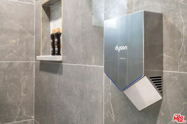 Sleek dyson hand dryer