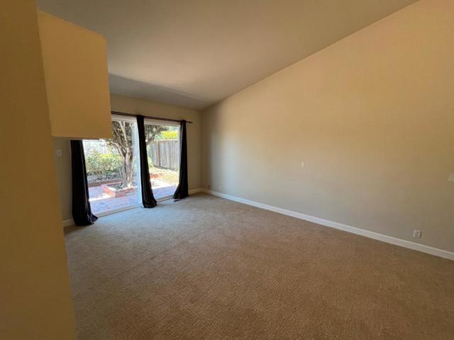 Primary view of sliders and rear yard