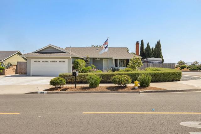Detail Gallery Image 1 of 1 For 1478 Moon Rd, Vista,  CA 92083 - 4 Beds | 2 Baths