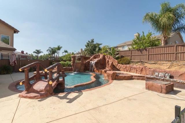 Bridge over lazy river to pool