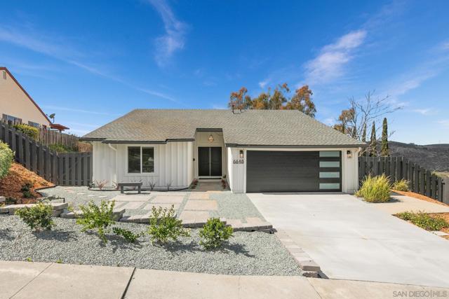 6648 HEMINGWAY DRIVE, San Diego, California 92120, 3 Bedrooms Bedrooms, ,2 BathroomsBathrooms,Single Family Residence,For Sale,HEMINGWAY DRIVE,250020993SD