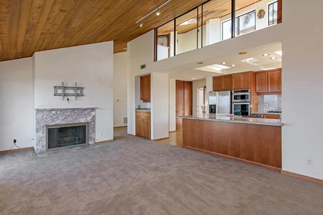 Family room opening to the kitchen.